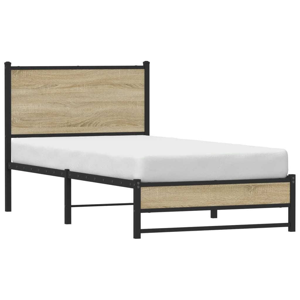 sengeramme uden madras 90x200 cm metal sonoma-eg