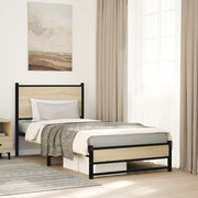 sengeramme uden madras 90x200 cm metal sonoma-eg