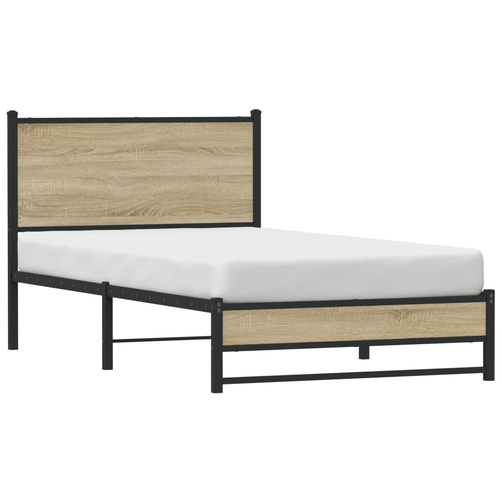 sengeramme uden madras 107x203 cm metal sonoma-eg