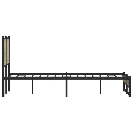 sengeramme uden madras 120x190 cm metal sonoma-eg
