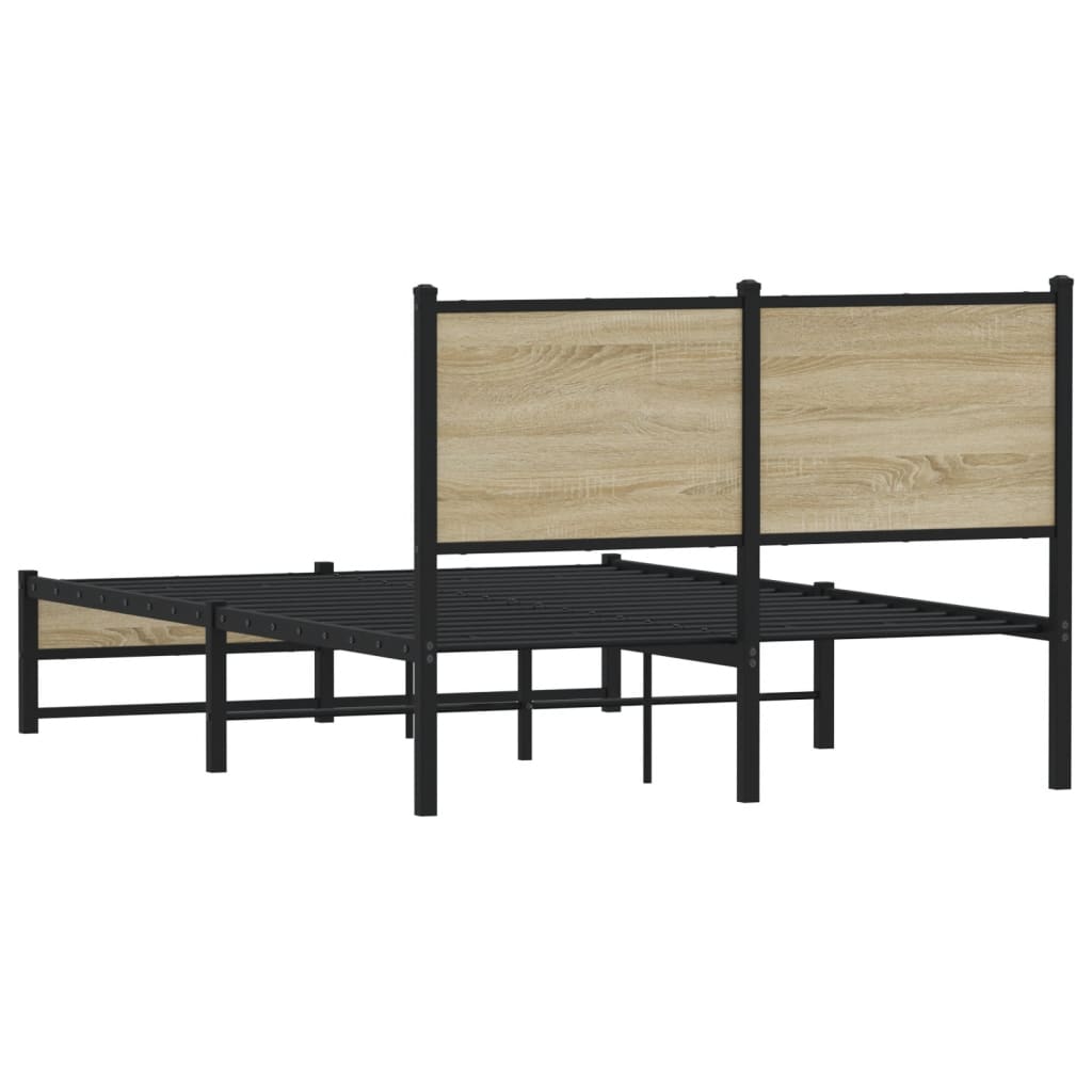 sengeramme uden madras 120x190 cm metal sonoma-eg