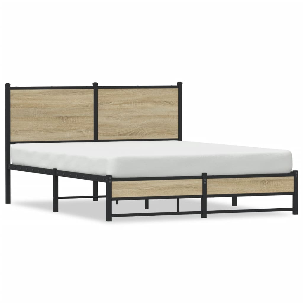 sengeramme uden madras 140x190 cm metal sonoma-eg