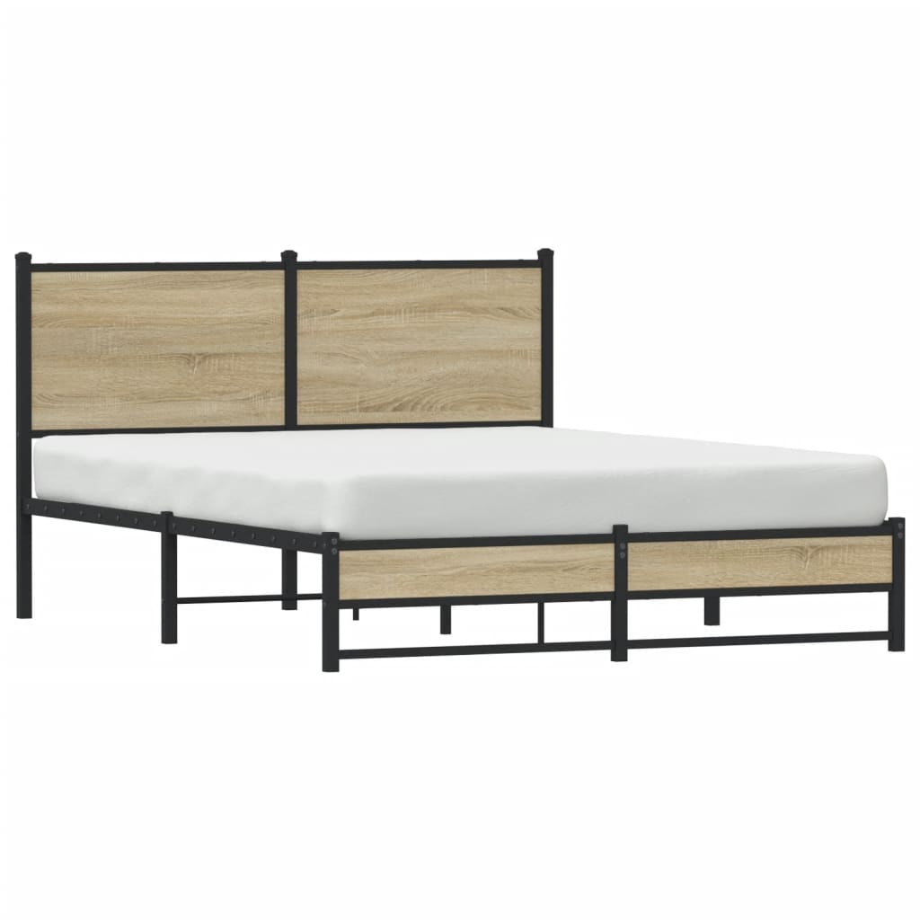 sengeramme uden madras 140x190 cm metal sonoma-eg