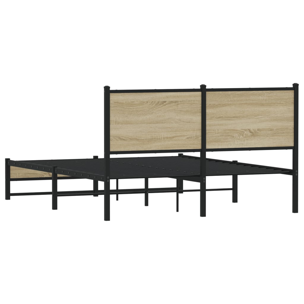 sengeramme uden madras 140x190 cm metal sonoma-eg