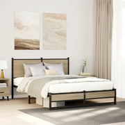 sengeramme uden madras 140x190 cm metal sonoma-eg