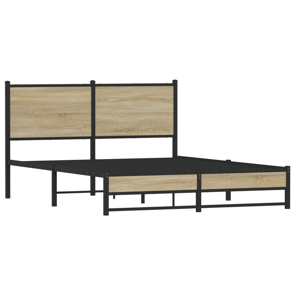 sengeramme uden madras 140x200 cm metal sonoma-eg