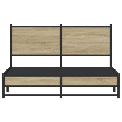 sengeramme uden madras 140x200 cm metal sonoma-eg