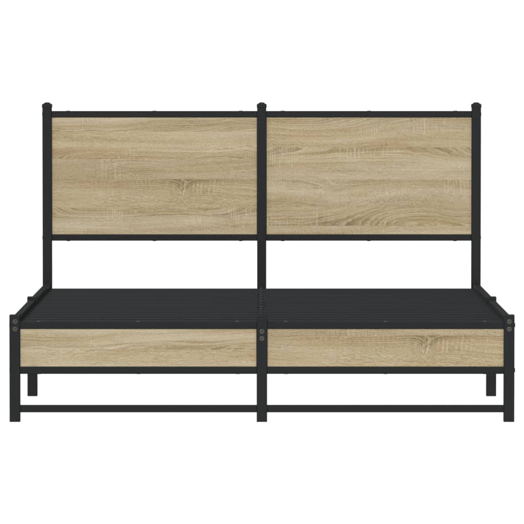 sengeramme uden madras 140x200 cm metal sonoma-eg