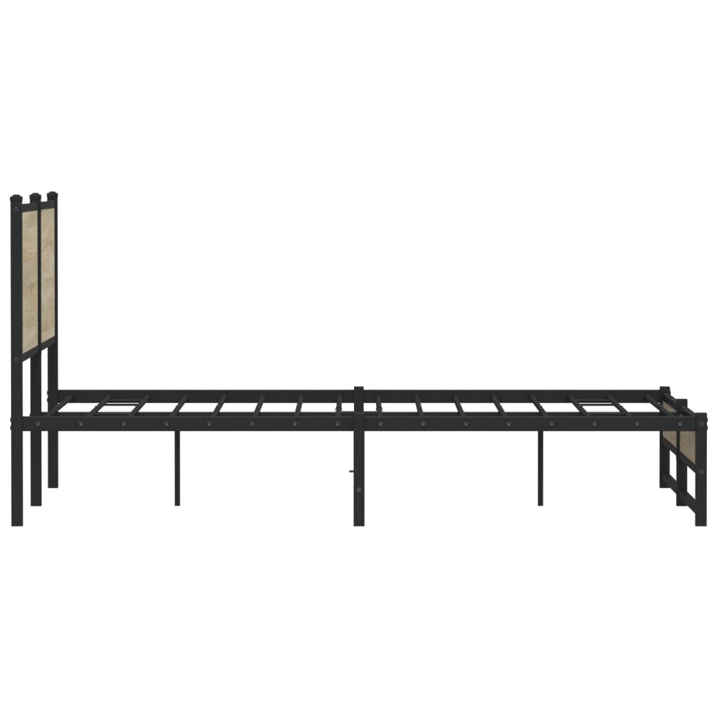 sengeramme uden madras 140x200 cm metal sonoma-eg