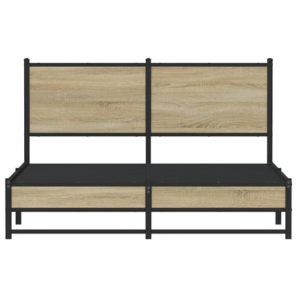 sengeramme uden madras 150x200 cm metal sonoma-eg