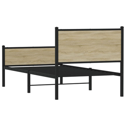 sengeramme uden madras 90x190 cm metal sonoma-eg