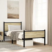 sengeramme uden madras 90x200 cm metal sonoma-eg