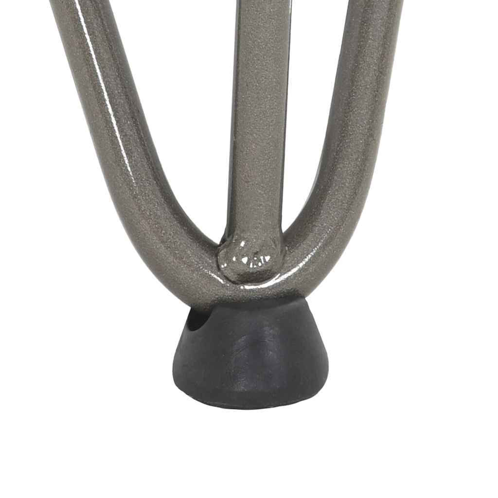 hårnåleben til sofabord 4 stk. naturstål 42 cm massivt stål