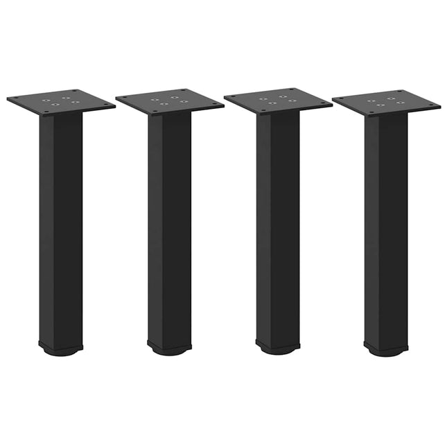 sofabordsben 4 stk. sort 30-32 cm stål