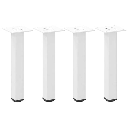 sofabordsben 4 stk. hvid 30-32 cm stål