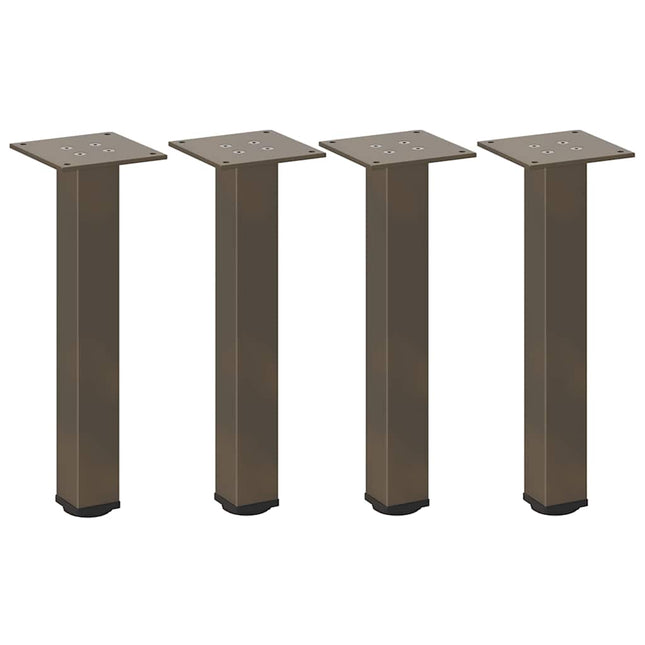 sofabordsben 4 stk. naturstål 30-32 cm stål