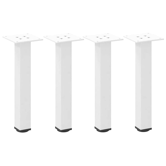 sofabordsben 4 stk. hvid 42-44 cm stål