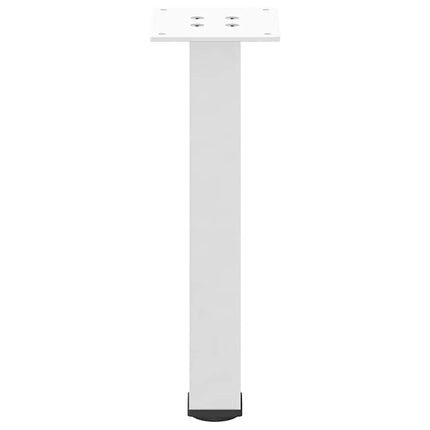sofabordsben 4 stk. hvid 42-44 cm stål