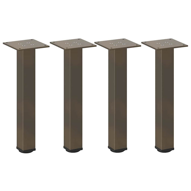 sofabordsben 4 stk. naturstål 42-44 cm stål