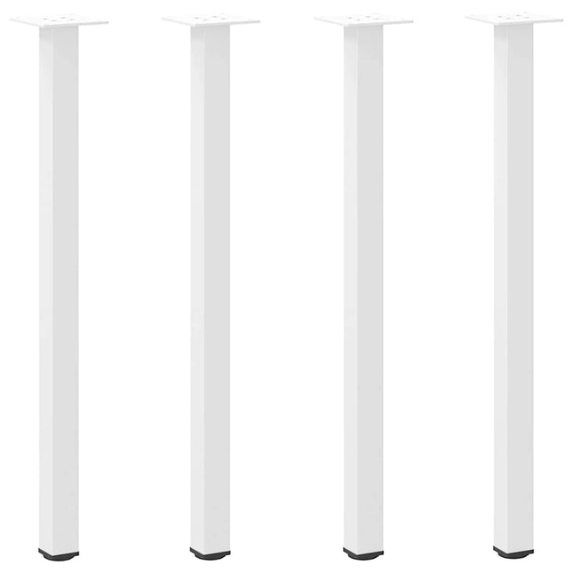 konsolbordben 4 stk. hvid 72-74 cm stål