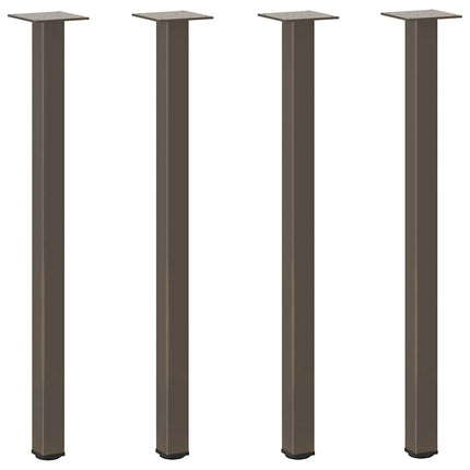 konsolbordben 4 stk. naturstål 72-74 cm stål