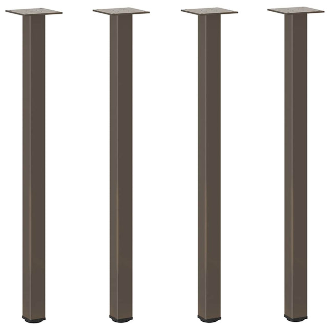 konsolbordben 4 stk. naturstål 72-74 cm stål