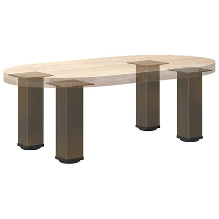 sofabordsben 4 stk. naturstål 30-32 cm stål
