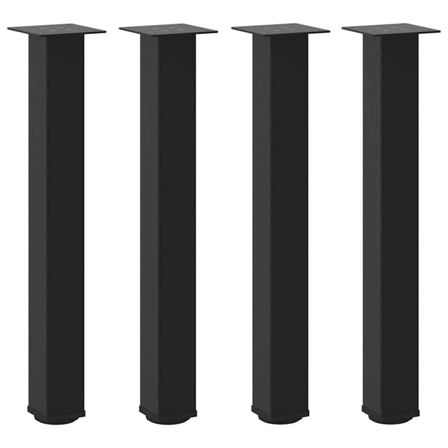 konsolbordben 4 stk. sort 72-74 cm stål