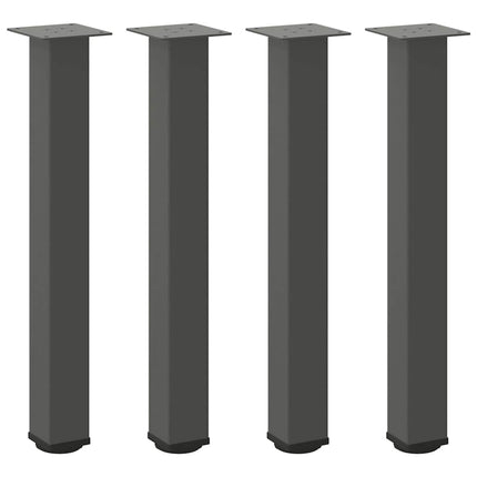konsolbordben 4 stk. antracit 72-74 cm stål