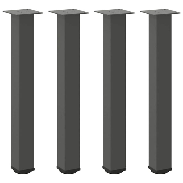 konsolbordben 4 stk. antracit 72-74 cm stål