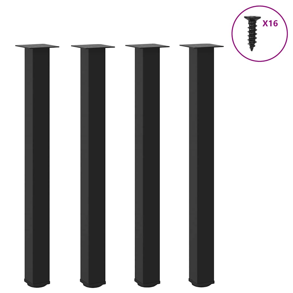 barbordsben 4 stk. sort 100-102 cm stl