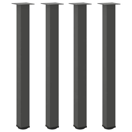 barbordsben 4 stk. antracit 100-102 cm stål
