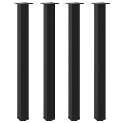 barbordsben 4 stk. sort 110-112 cm stål
