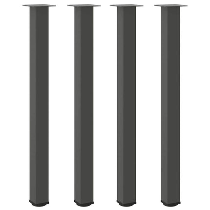 barbordsben 4 stk. antracit 110-112 cm stål