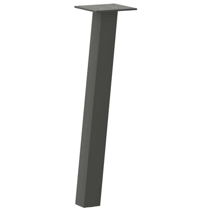 sofabordsben 4 stk. antracit 30 cm stål