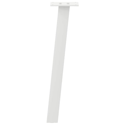 sofabordsben 4 stk. hvid 42 cm stål