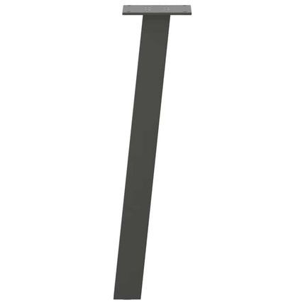 sofabordsben 4 stk. antracit 42 cm stål