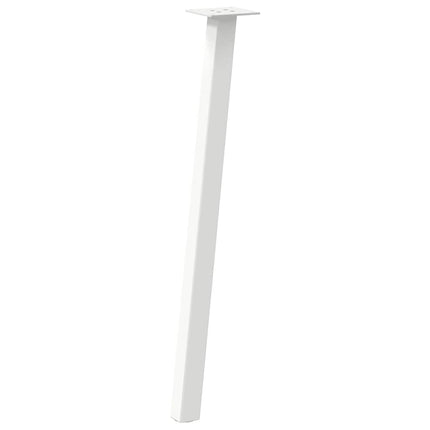 konsolbordben 4 stk. hvid 72 cm stål