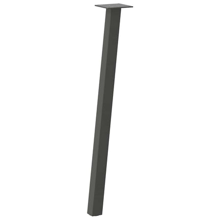 konsolbordben 4 stk. antracit 72 cm stål