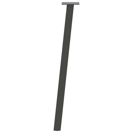 konsolbordben 4 stk. antracit 72 cm stål
