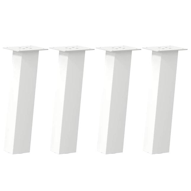 sofabordsben 4 stk. hvid 30 cm stål