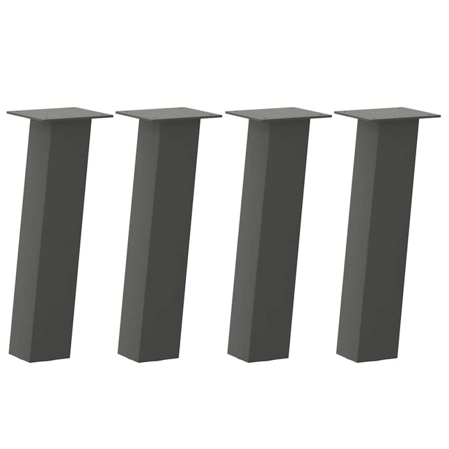 sofabordsben 4 stk. antracit 30 cm stål