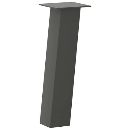 sofabordsben 4 stk. antracit 30 cm stål