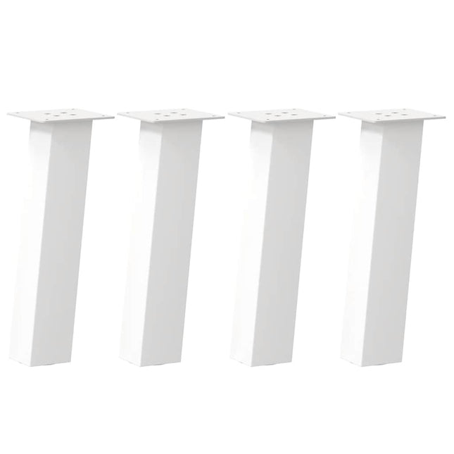 sofabordsben 4 stk. hvid 42 cm stål