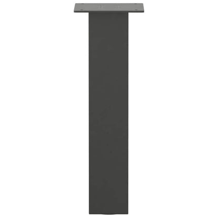 sofabordsben 4 stk. antracit 42 cm stål