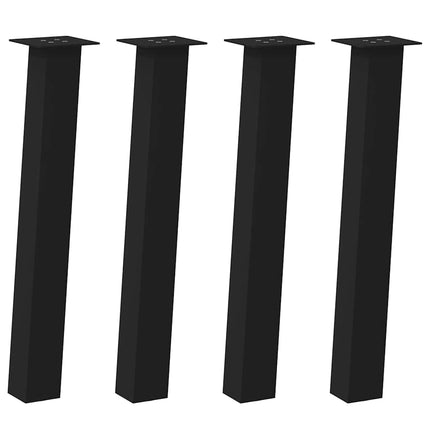 konsolbordben 4 stk. sort 72 cm stål