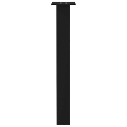 konsolbordben 4 stk. sort 72 cm stål
