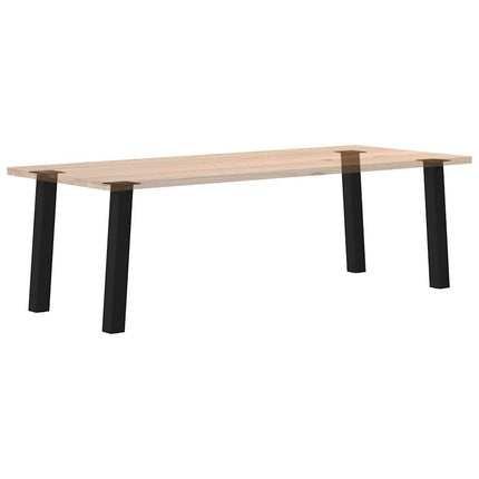konsolbordben 4 stk. sort 72 cm stål