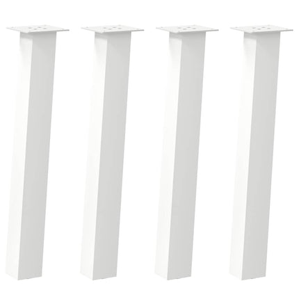 konsolbordben 4 stk. hvid 72 cm stål