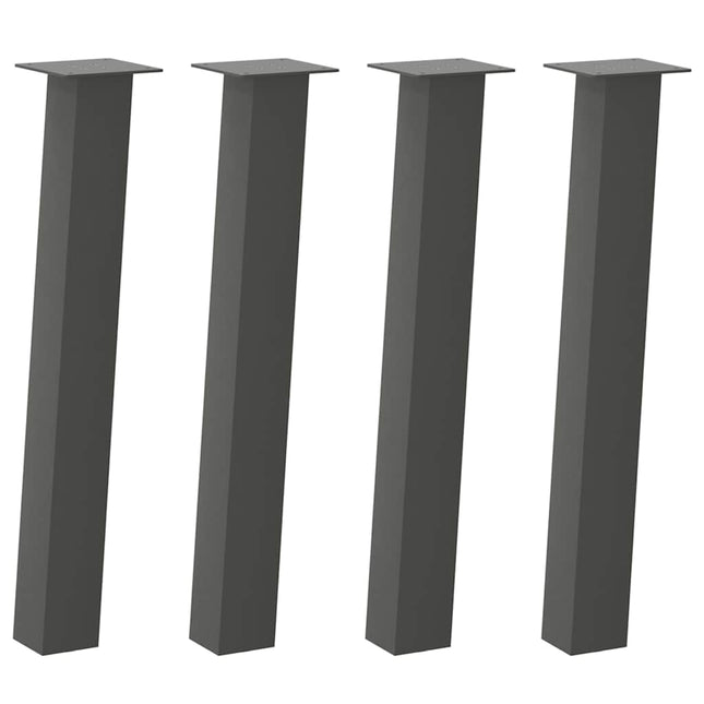 konsolbordben 4 stk. antracit 72 cm stål